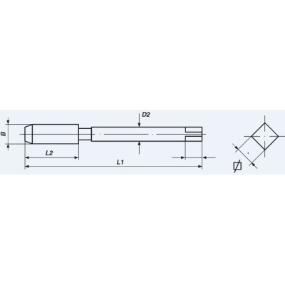 Metrikus Gépi menetfúró klt. M 3-12 Form C/35° HSS-E