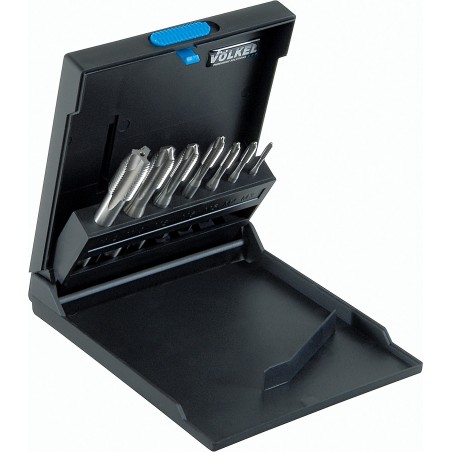 Metrikus Gépi menetfúró klt. M3-M12 HSS-E TIN 7 részes