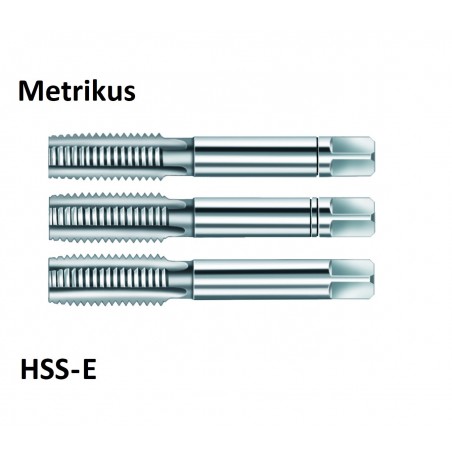 Metrikus (normál) Kézi menetfúró klt. HSS-E