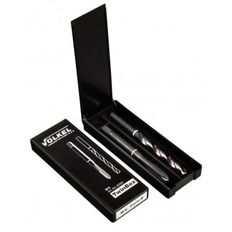 Metrikus (normál) gépi menetfúró CSH HSS-E fehér gyűrűs + magfúró TWINBOX